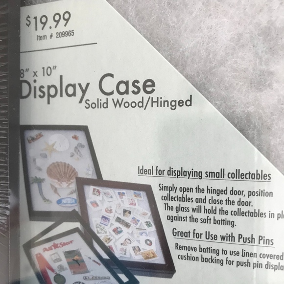 8x10 Wood and Glass Display Case - Picture 2 of 6